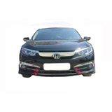 Honda Civic 10 İcin On Tampon Citasi 2 Parca Krom 2016 Ve Sonrasi