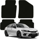 Honda Civic 11. Nesil (2022 Sonrası) Özel Kesim Tam Uyumlu Lüx Oto Halı Paspas - Siyah
