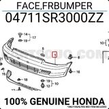 Honda Civic 1993-1995 Ön Tampon Hatcback (Oem No: 04711Sr3000zz)