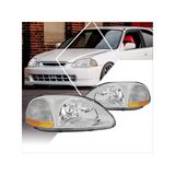 Honda Civic 1996.1998 Makyajsız Uyumlu Krom Usdm Far