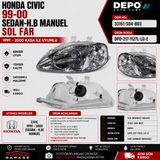 Honda Civic 1999-2000 Sedan Hatchback Manuel Sol Far Depo Oem 33151-S04-B03