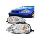 Honda Civic 1999-2001 Sedan-h.b Krom Usdm Ön Far