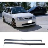 Honda Civic 2002-2003 Sedan Vtec 2 Plastik Boyasız Yan Marşpiyel