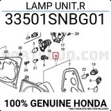 Honda Civic 2006-2008 Arka Stop Sedan Sağ (Oem No: 33501Snbx3)