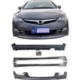 Honda Civic 2006-2009 Fd6 Boyasız Arka Çakar-Body Kit