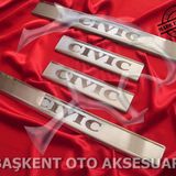 Honda Civic 2012-2016 4 Parça Krom Kapı Eşiği