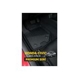 Honda Civic 2016–2020 Fc5 Hb Araca Özel 3D Havuzlu Paspas | Dayanıklı & Kolay Temizlik - Siyah