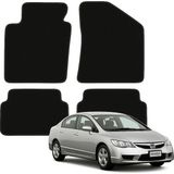 Honda Civic 8.nesil ( 2005- 2012) Özel Kesim Tam Uyumlu Lüx Oto Halı Paspas - Siyah