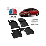 Honda Civic 9 Sd Ferrous 4d Havuzlu Kauçuk Paspas 2014 - Siyah