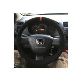 Honda Civic Dikmeli Direksiyon Kılıfı Kırmızı Yüzüklü Alkantara (nubuk)
