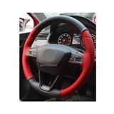 Honda Civic Fb6 Uyumlu Dikmeli Direksiyon Kilifi Iki Renkli Kirmizi-Siyah
