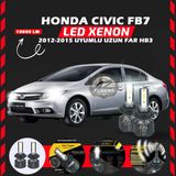 Honda Civic Fb7 2012-2015 Uzun Far Uyumlu Şimşek Etkili Led Xenon Premium Series Hb3