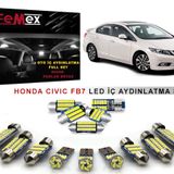 Honda Civic Fb7 2012 Model Led İç Aydınlatma Ampul Seti Femex Parlak Beyaz
