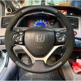 Honda Civic Fb7 Araca Özel Direksiyon Kılıfı (Alcantra Damarlı Siyah İp)