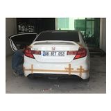 HONDA CİVİC FB7 CUSTOM ARKA TAMPON EKİ FİBERGLASS BOYASIZ