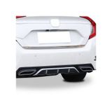 Honda Civic Fc5 (2015-2018) Egzoz Görünümlü Difüzör (ortası Gri)