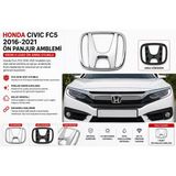 Honda Civic Fc5 2016-2021 Ön Panjur Amblemi Krom H Logo Ön Arma Uyumlu