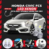 Honda Civic Fc5 2016-2021 Uzun Far Uyumlu Şimşek Etkili Led Xenon Performance Series Hb3