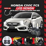Honda Civic Fc5 2016-2021 Uzun Far Uyumlu Şimşek Etkili Led Xenon Premium Series Hb3