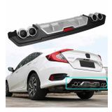 Honda Civic Fc5 4 Eksoz Görünümlü Difüzör Gri 2016-2019 Arası Modeller