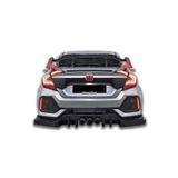 Honda Civic Fc5 6 Parça Arka Tampon Flap (PLASTİK)