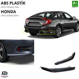 Honda Civic Fc5 Abs Plastik Arka Tampon Flap Parlak Siyah 2016-2021 A+Kalite