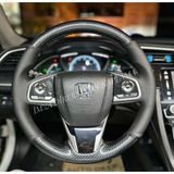 Honda Civic Fc5 Araca Özel Direksiyon Kılıfı (5D Kristal Karbon Soft Nokta)
