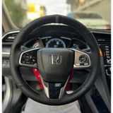 Honda Civic Fc5 Araca Özel Direksiyon Kılıfı (Karbon Nokta Gri Yüzük)