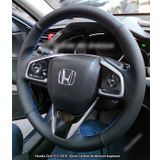 Honda Civic Fc5 Araca Özel Direksiyon Kılıfı (Karbon Nokta Mavi Dikişli)