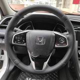 Honda Civic Fc5 Araca Özel Direksiyon Kılıfı Noktalı Düz Siyah Dikişli