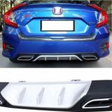 Honda Civic Fc5 çift Egzoz görünümlü standart difüzör gri 2016-2019 arası modeller
