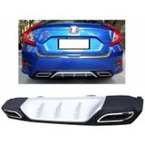 Honda Civic Fc5 Çift Eksoz Görünümlü Standart Difüzör Gri 2016-2019 Arası Modeller