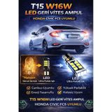 Honda Civic Fc5 Geri Vites Ledi - T15 W16w Canbus Arıza Yakmayan Ultra Parlak Beyaz Led Ampul 2 Adet
