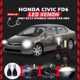 Honda Civic Fd6 2007-2012 Uzun Far Uyumlu Şimşek Etkili Led Xenon Light Series Hb4