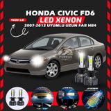 Honda Civic Fd6 2007-2012 Uzun Far Uyumlu Şimşek Etkili Led Xenon Pro Series Hb4