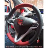 Honda Civic FD6 Araca Özel Direksiyon Kılıfı (Noktalı Kırmızı)