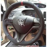 Honda Civic Fd6 Araca Ozel Direksiyon Kilifi (Noktali Nubuk Yuzuklu)