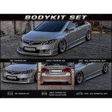 Honda Civic Fd6 Body Kit Seti Makyajsız - Ön Tampon Eki / Arka Tampon Eki / Sağ-sol Marşpiyel - Boyasız