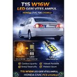 Honda Civic Fd6 Geri Vites Ampulü T15 W16w Led Canbus Hatasız Beyaz Ultra Parlak 2'li