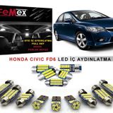 Honda Civic FD6 LED İç Aydınlatma Ampul Seti FEMEX Parlak Beyaz