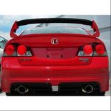 Honda civic fd6 uyumlu bagaj üstü spoiler yüksek oval 4 parça boyasız 2006 /2011