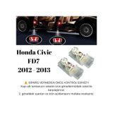 Honda Civic Fd7 2012 2013 Uyumlu Araca Özel Kapı Altı Led 3 Boyutlu Logo Lazer Işık Geçmeli Mod 2