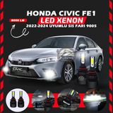 Honda Civic Fe1 2022-2024 Sis Farı Uyumlu Şimşek Etkili Led Xenon Light Series H9005