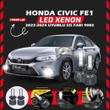 Honda Civic Fe1 2022-2024 Sis Farı Uyumlu Şimşek Etkili Led Xenon Premium Series H9005