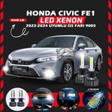 Honda Civic Fe1 2022-2024 Sis Farı Uyumlu Şimşek Etkili Led Xenon Pro Series H9005
