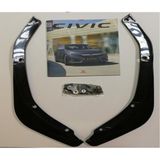 Honda Civic Için Uyumlu Arka Tampon Flap Takımı Ince Model Fc5