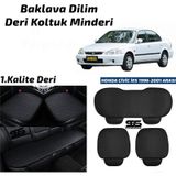 Honda Civic ies 1996-2001 Arası Sedan Siyah Deri Oto Koltuk Minderi