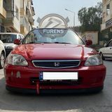 Honda Civic İes 1996-2001 Uyumlu H Lip Esnek Ön Lip 2 Parça Karlık Ön Ek Tampon Altı Dill