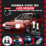 Honda Civic İes 1996-2001 Uzun-kısa Far Uyumlu Şimşek Etkili Led Xenon Pro Series H4