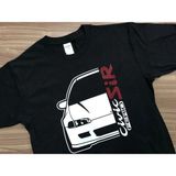 Honda Civic Logo Tasarımlı Kişiye Özel Unisex Pamuklu Tişört - Siyah